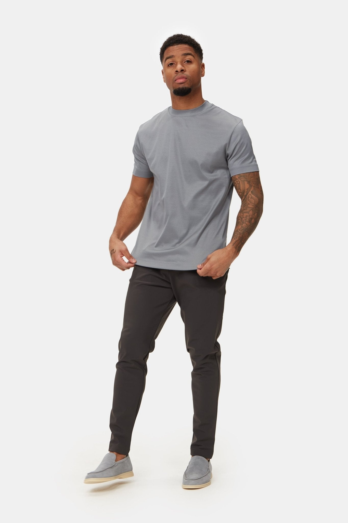 T-shirt gris clair T-shirt gris clair