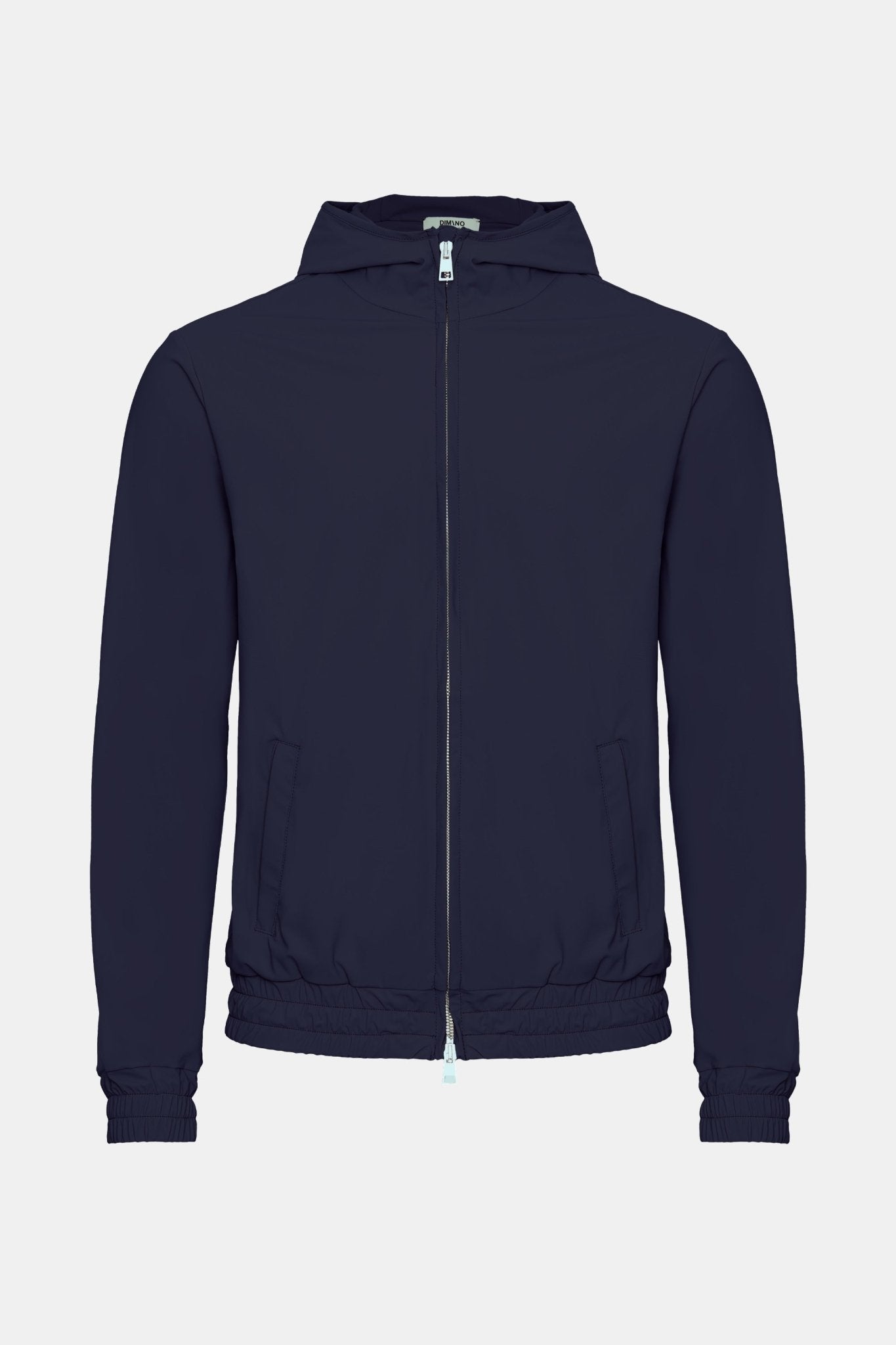 Manteau technique à capuche bleu nuit