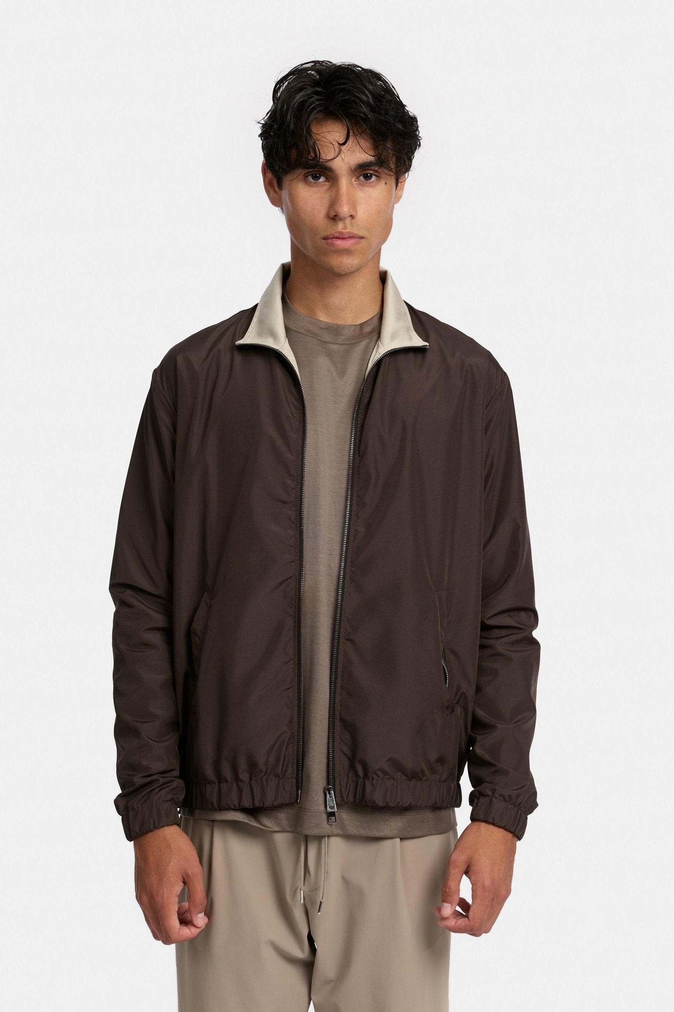 Veste en mélange marron moka Veste en mélange marron moka