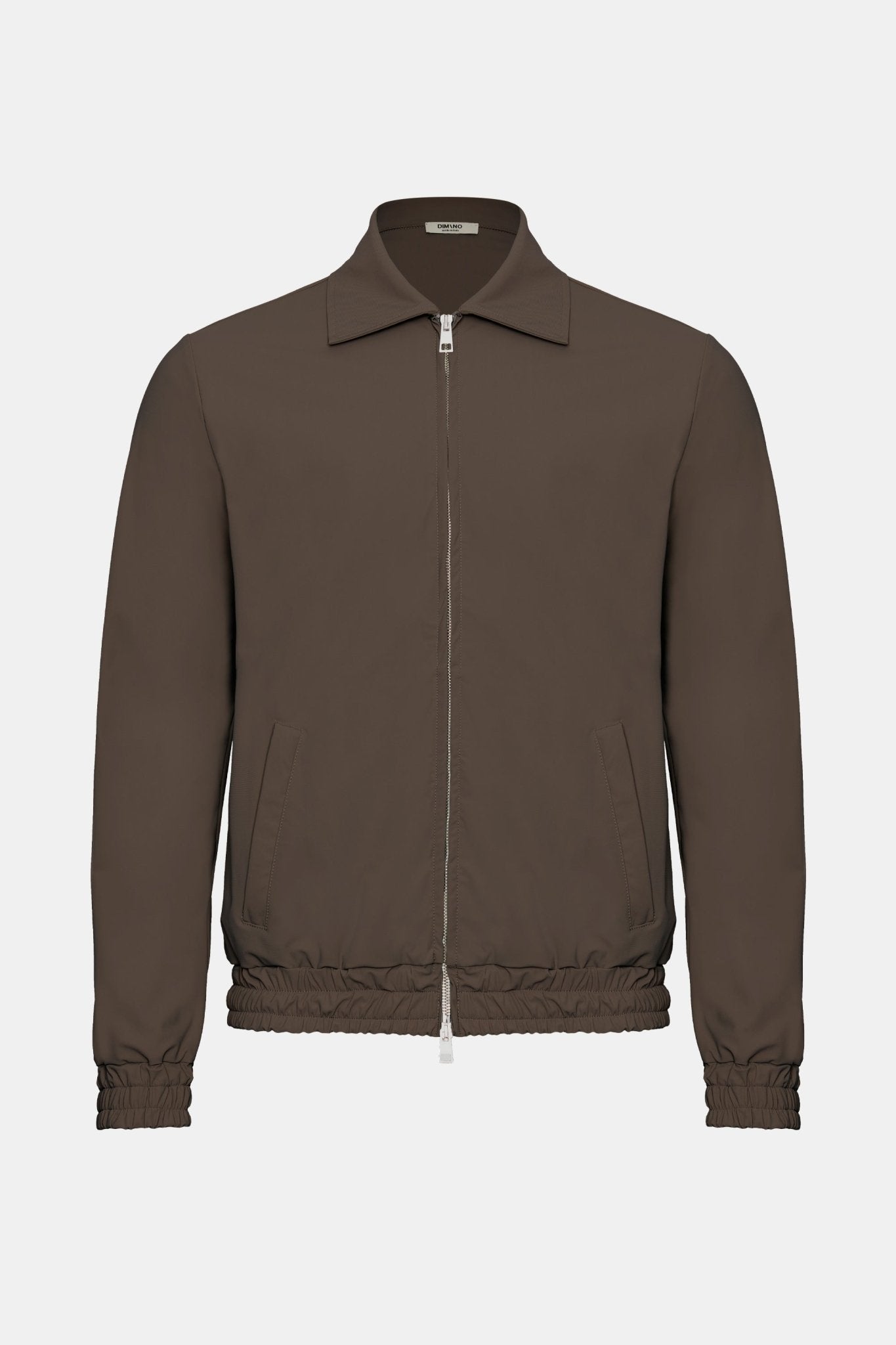 Manteau technique marron moka