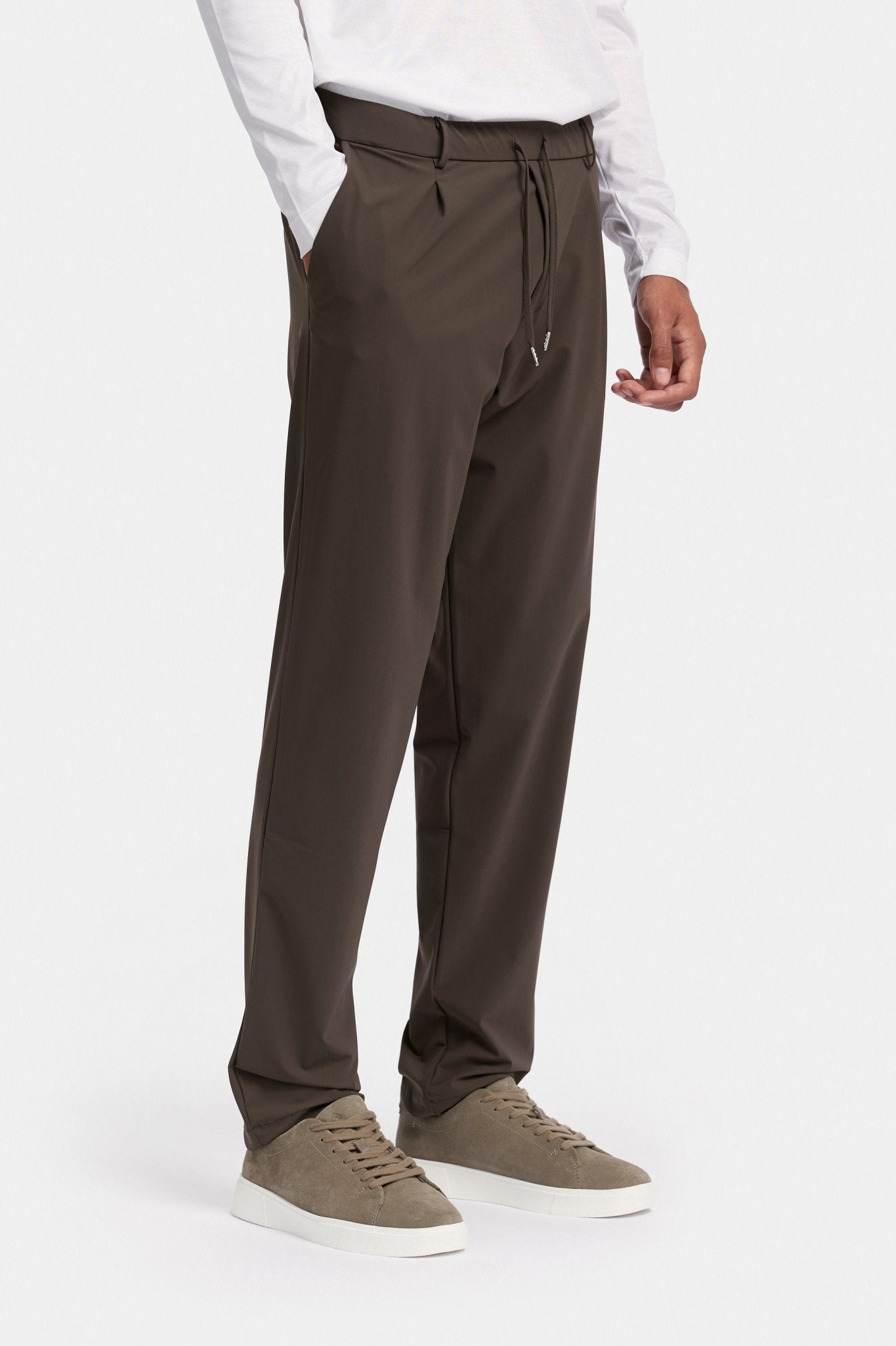 Pantalon technique urbain marron moka