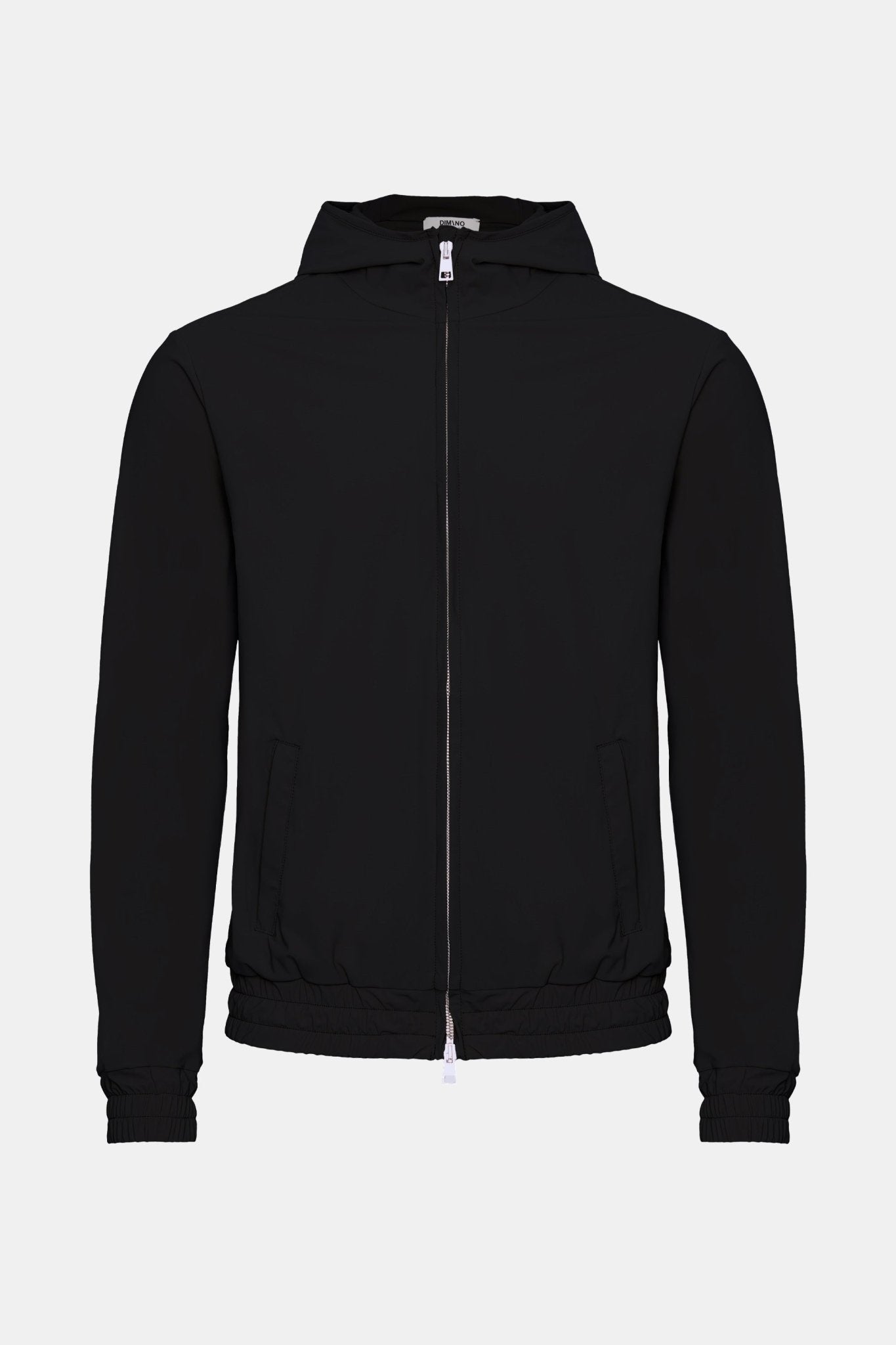 Manteau technique à capuche noir onyx