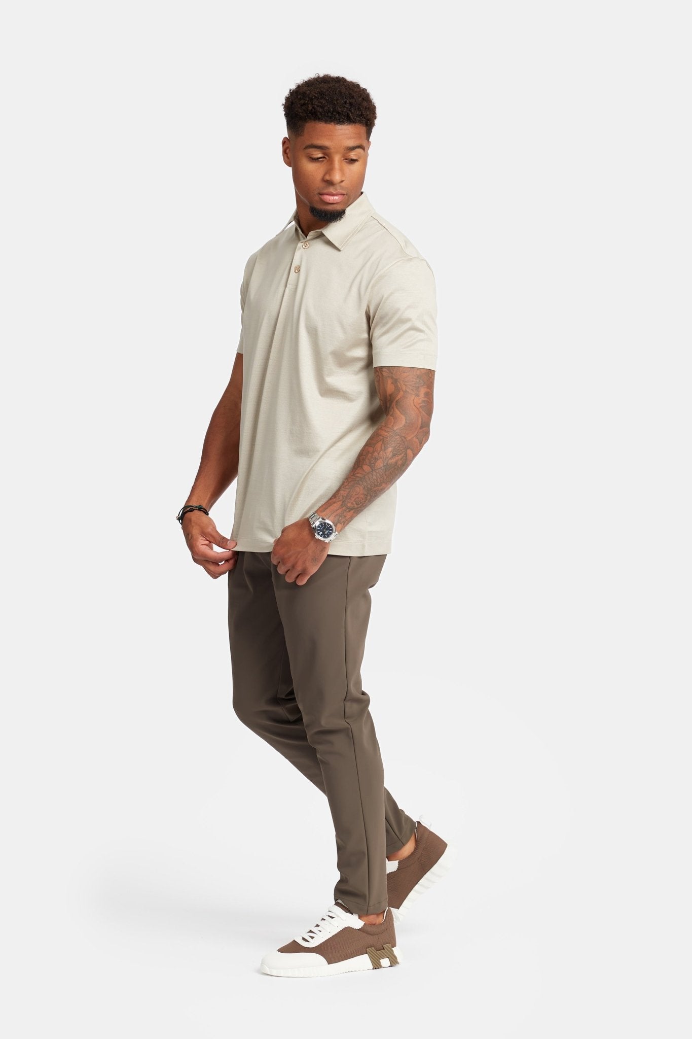 Polo beige grès Polo beige grès